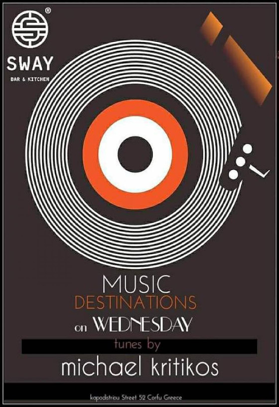 Music Destinations Sway, Kάθε Τετάρτη Κέρκυρα